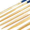 Diamond Coated Needle File Set - Wear Resistant Electroplated Triangle Files (10 Pcs)